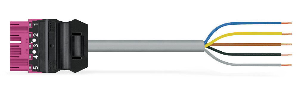 Wago Serie 771 Geconfectioneerde Aansluitkabel eca steker/open einde roze