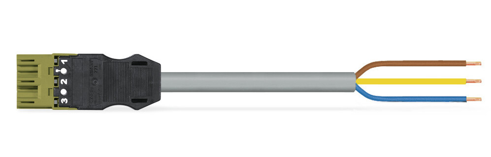 Wago Series 771 Geconfectioneerde Aansluitkabel eca steker/open einde lichtgroen