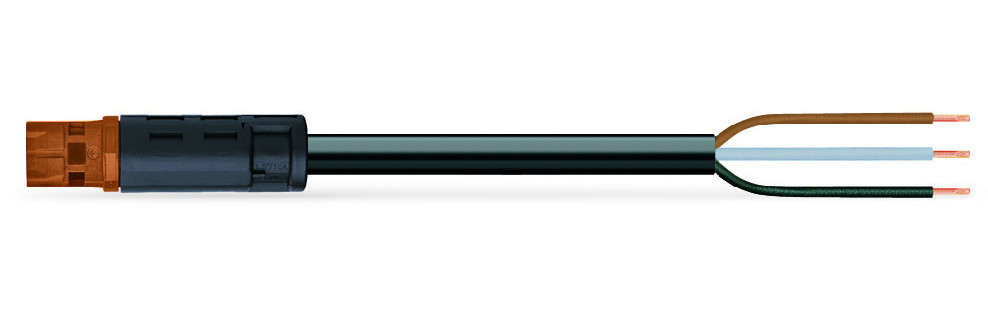 Wago Series 774 Geconfectioneerde Aansluitkabel eca steker/open einde bruin
