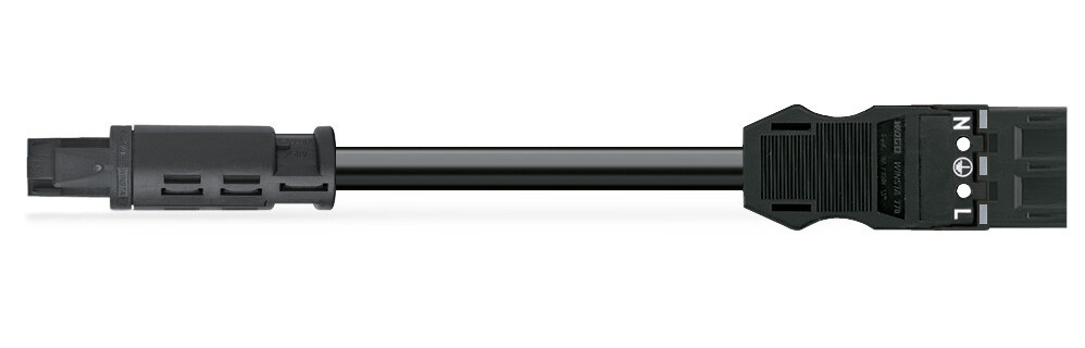 Wago Serie 774 patchkabel gebouwinstallatie 3P contrastekker (female) stekker 8000MM