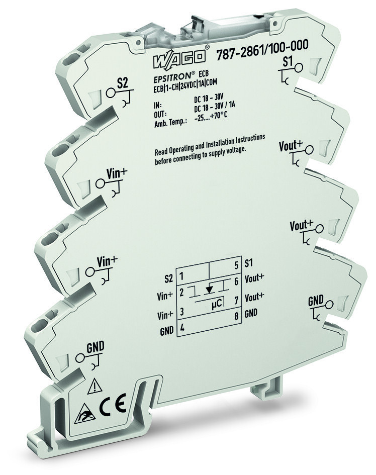 Wago Serie 787 Elektronische Beveiligingsschakelaar 1-kanaals ingangsspanning DC 24 V