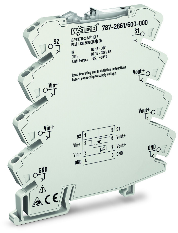 Wago Serie 787 Elektronische Beveiligingsschakelaar 1-kanaals ingangsspanning DC 24 V