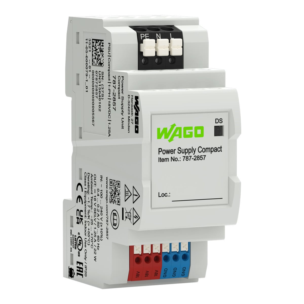 Wago Serie 787 Stroomvoorziening Compact 1-fasig