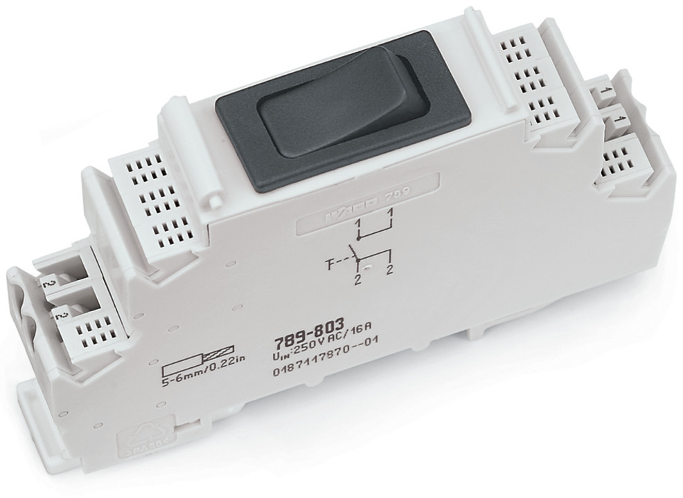 Wago Serie 789 Schakelaar Met uitknop schakelspanning ac 250 V