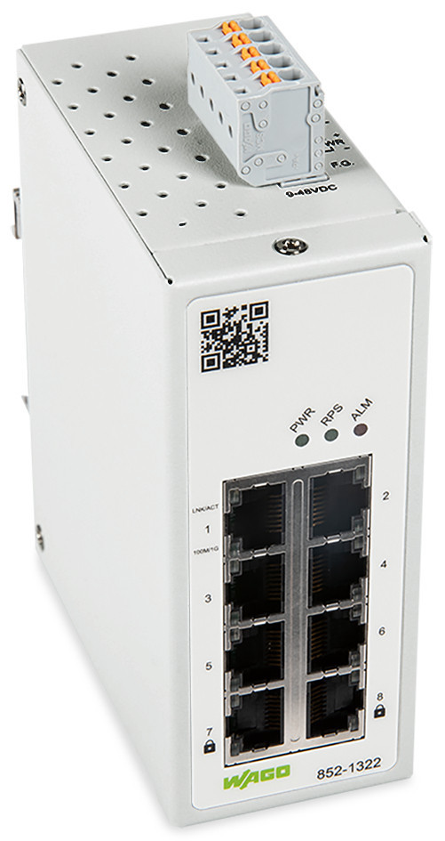 Wago Serie 852 Industrial Managed switch 8 ports 1000base-T mac security