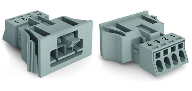 Wago Steker male snap-in 4-pol.GN