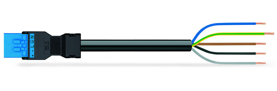 Wago Serie 891 patchkabel gebouwinstallatie 5P stekker vrij kabeluiteinde 2000MM