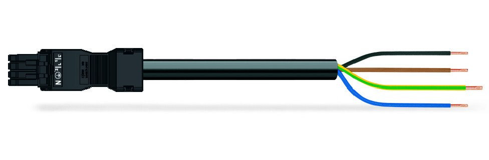 Wago Serie 891 patchkabel gebouwinstallatie 4P contrastekker (female) vrij kabeluiteinde 3000MM