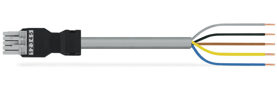 Wago Serie 891 patchkabel gebouwinstallatie 5P contrastekker (female) vrij kabeluiteinde 3000MM