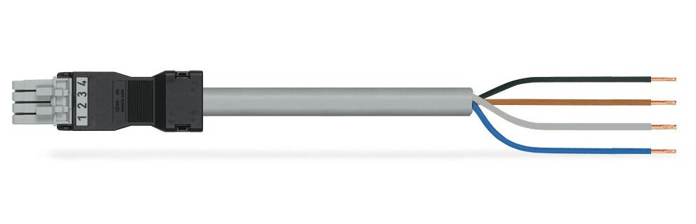 Wago Serie 891 patchkabel gebouwinstallatie 4P contrastekker (female) vrij kabeluiteinde 5000MM