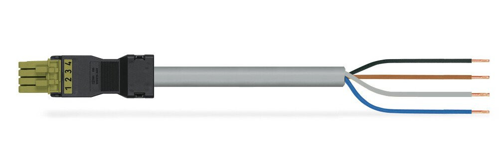 Wago Serie 891 patchkabel gebouwinstallatie 4P contrastekker (female) vrij kabeluiteinde 1000MM
