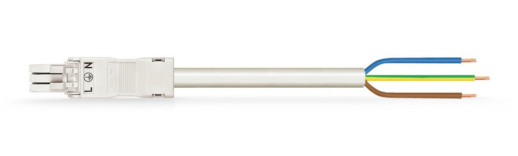 Wago Serie 891 patchkabel gebouwinstallatie 3P contrastekker (female) vrij kabeluiteinde 7000MM
