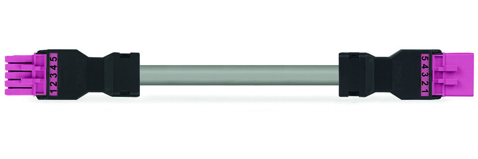 Wago Series 891 Geconfectioneerde Verbindingskabel eca male female roze