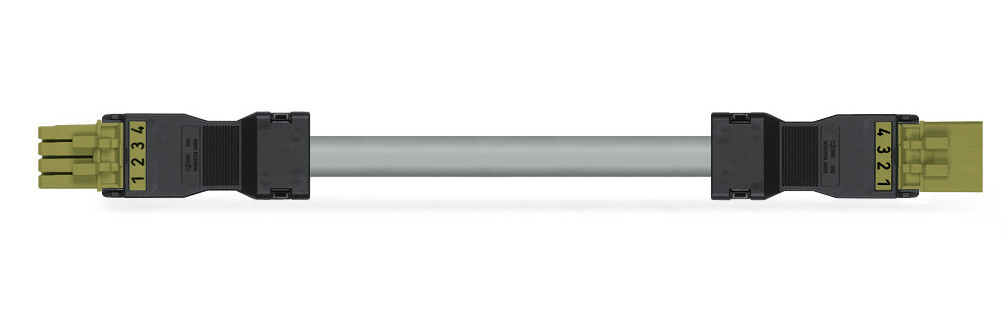 Wago Serie 891 Geconfectioneerde Verbindingskabel eca male female lichtgroen