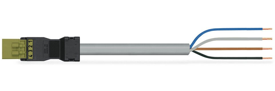 Wago Serie 891 patchkabel gebouwinstallatie 4P stekker vrij kabeluiteinde 3000MM