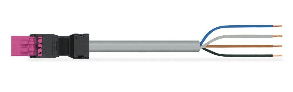 Wago Serie 891 patchkabel gebouwinstallatie 4P stekker vrij kabeluiteinde 5000MM