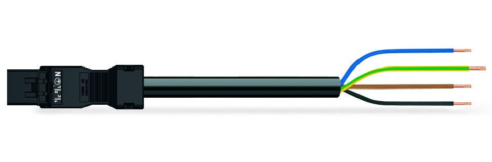 Wago Serie 891 patchkabel gebouwinstallatie 4P stekker vrij kabeluiteinde 5000MM