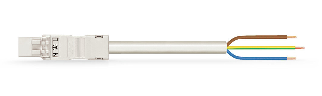 Wago Serie 891 Geconfectioneerde Aansluitkabel eca steker/open einde wit