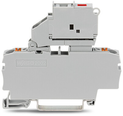 Wago Series 2202 2-Draads zekeringsklem met draaibare zekeringhouder met afsluitplaat G