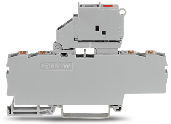 Wago Series 2202 4-Draads zekeringsklem met draaibare zekeringhouder met afsluitplaat G
