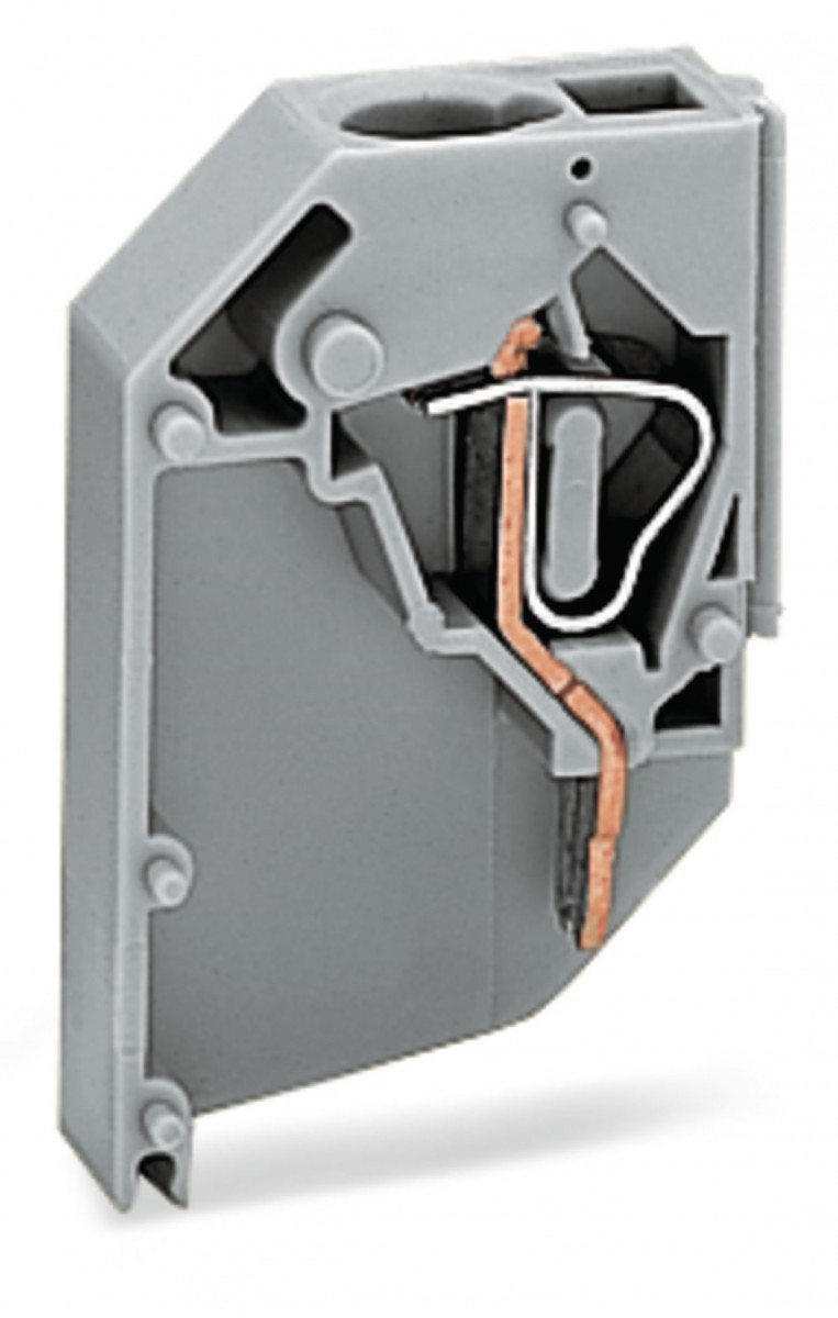Wago Series 711 Transformatorklem 1-polig cage clamp®-aansluiting voor geleiders grijs