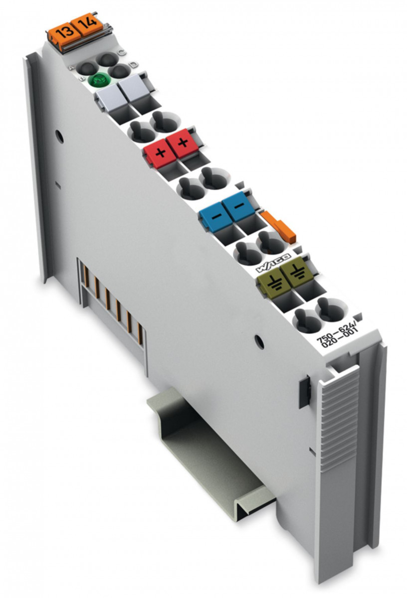 Wago Serie 750 Veldvoedingsfilter (surge) DC 24 V hogere isolatie lichtgrijs