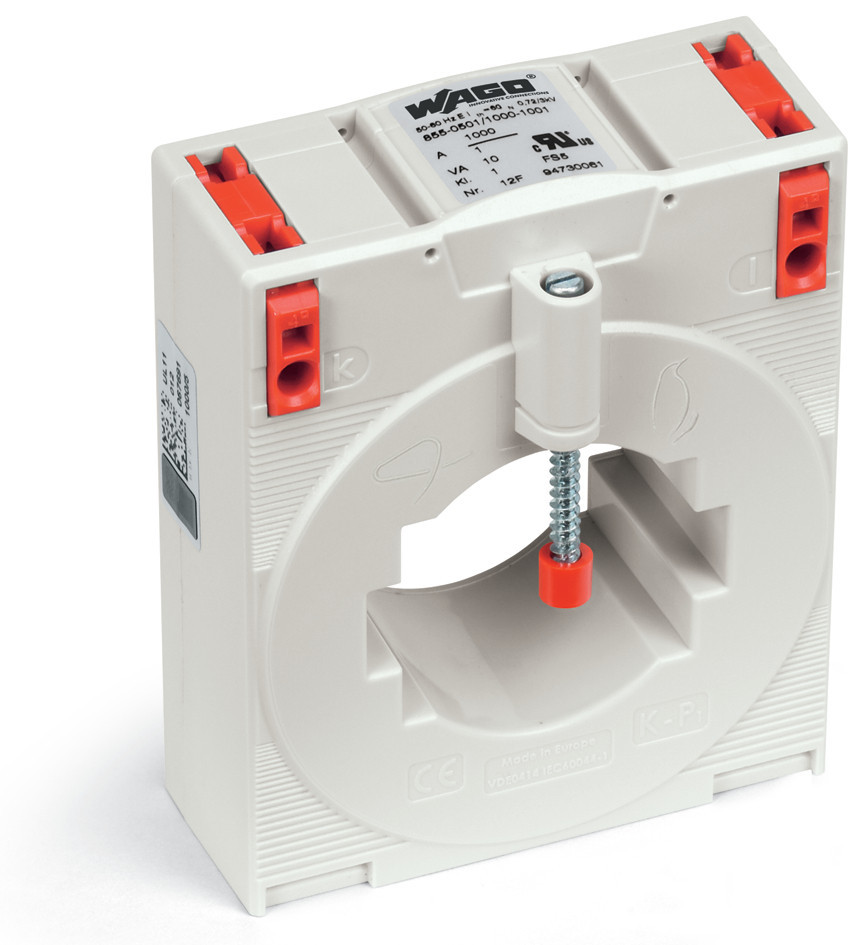 Wago Serie 855 Plug-In stroomomvormer primaire toegekende stroom 1000 A secundaire to