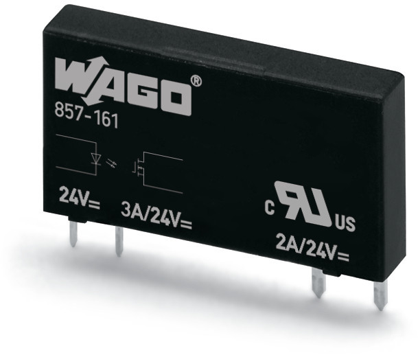 Wago Serie 857 Elementair Solid state relais nominale ingangsspanning DC 24 V uitgang