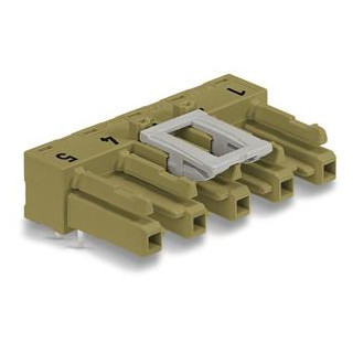 Wago Steker female print 5-pol.GN.haaks