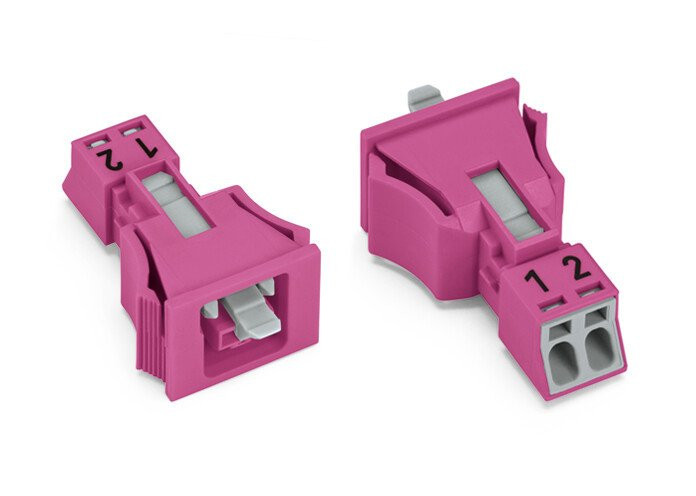 Wago Steker female snap-in 2-pol RZ