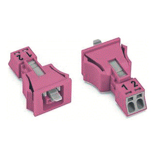 Wago Steker female snap-in 2-pol RZ
