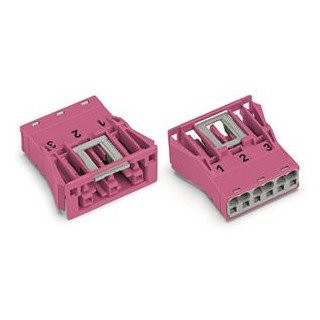 Wago Winsta apparatuuraansluiting voor insteekbare gebouwinstallatie 3P contrasteker (female) recht