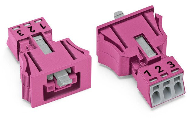 Wago Steker female snap-in 3-pol RZ