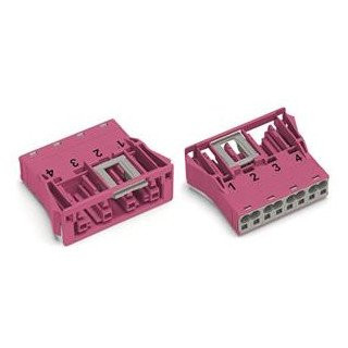 Wago Winsta apparatuuraansluiting voor insteekbare gebouwinstallatie 4P contrasteker (female) recht