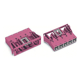 Wago Winsta apparatuuraansluiting voor insteekbare gebouwinstallatie 5P contrasteker (female) recht