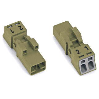 Wago Steker male 2-pol GN