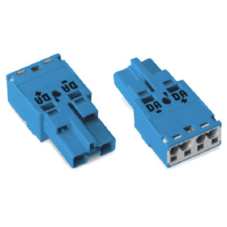 Wago Steker male 2-polig blauw