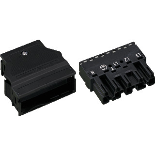 Wago Steker male 5-polig zwart trekontl Wago Steker male 5-polig zwart trekontl