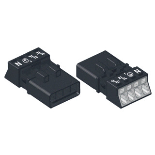 Wago Steker male mini 4-pol.wit