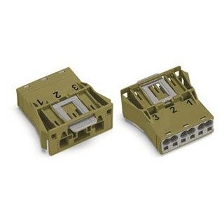 Wago Winsta apparatuuraansluiting voor insteekbare gebouwinstallatie 3P steker recht