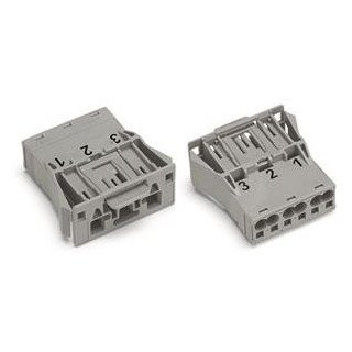 Wago Winsta apparatuuraansluiting voor insteekbare gebouwinstallatie 3P steker recht