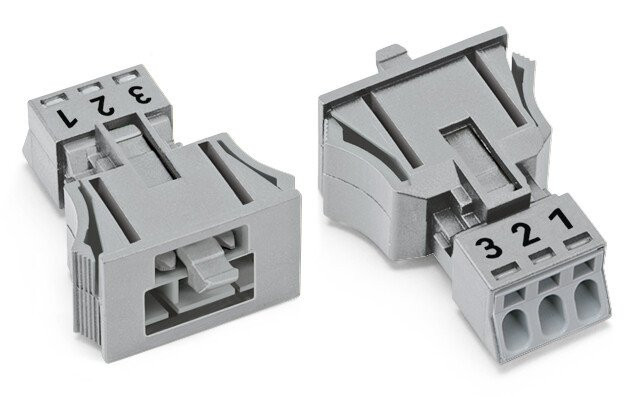 Wago Steker male snap-in 3-pol GR