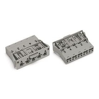 Wago Winsta apparatuuraansluiting voor insteekbare gebouwinstallatie 5P steker recht