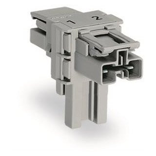 Wago T-verdeler 2 pol.GR.+vergr.clip