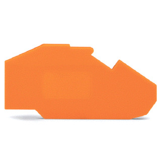 Wago Topjob afsluit-/tussenplaat oranje