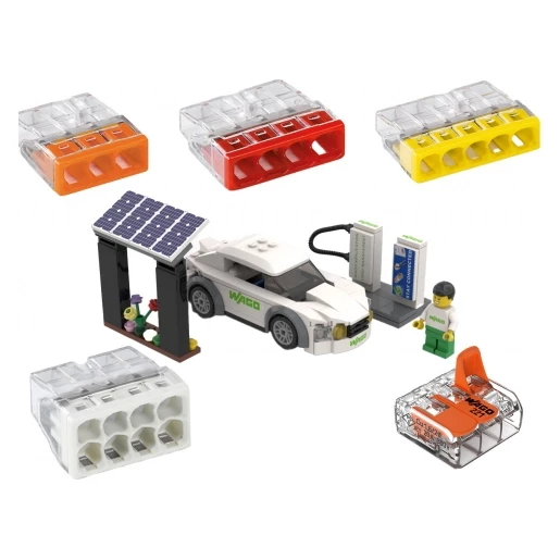 Wago Voorjaarsactie met compact lasklemmen serie 2273 en compact verbindingsklemmen serie 221 lego limited edition,.