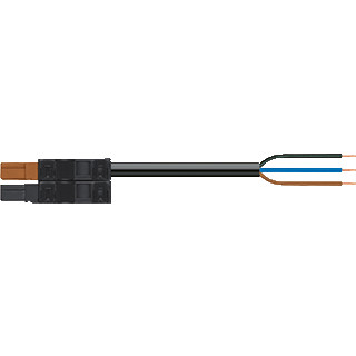 Wago Serie 771 patchkabel gebouwinstallatie 3P stekker vrij kabeluiteinde 4000MM