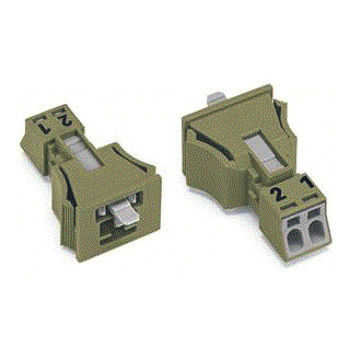 Wago Winsta apparatuuraansluiting voor insteekbare gebouwinstallatie 2P steker recht