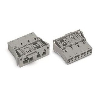 Wago Winsta apparatuuraansluiting voor insteekbare gebouwinstallatie 4P steker recht