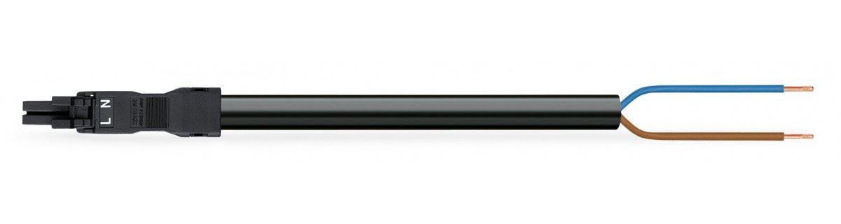 Wago Winsta patchkabel gebouwinstallatie 2P contrastekker (female) vrij kabeluiteinde 6000MM